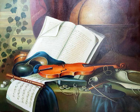 1113-T2 | 50cm x 61cm | musique 